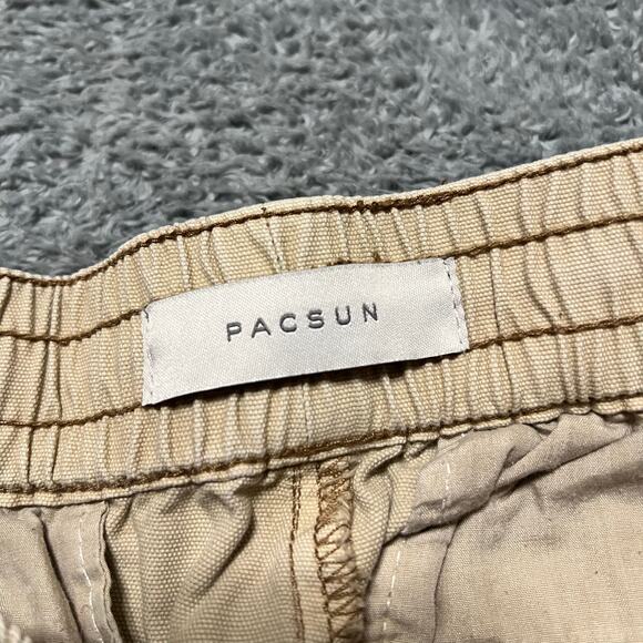 Pacsun Pants Mens Small (29x29) Baggy Cargo Tan Beige Skater *flaw - Picture 6 of 12